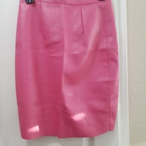 Faux leather skirt